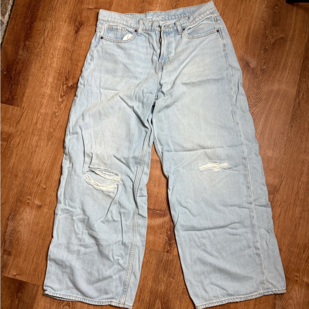 Light Blue Distressed Jeans